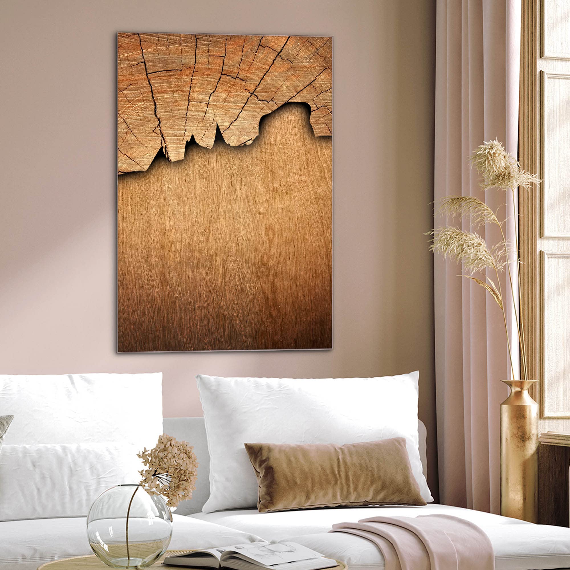 Banjado Magnettafel Holz Glas Magnettafel 40x60cm beschreibbar