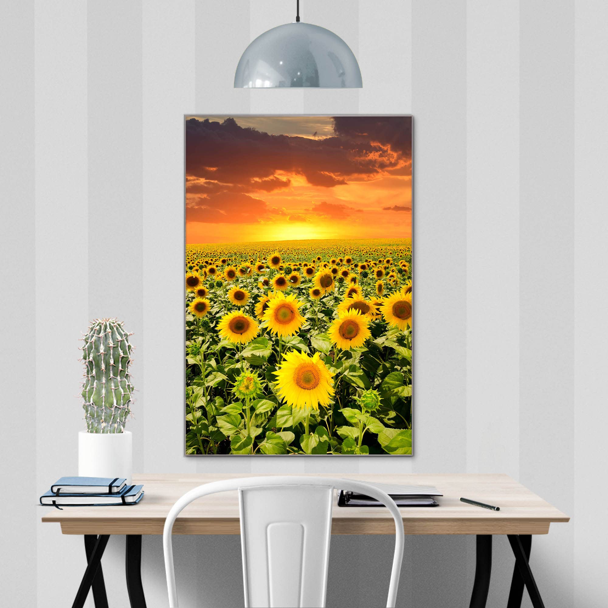 Banjado Magnettafel Waldmohn 60x40 cm Glas beschreibbar