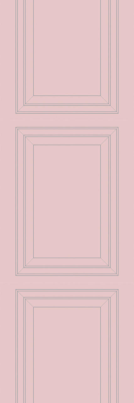 Mineheart Wallpaper Pink Grey Panel Outline Tapete Rosa Grau
