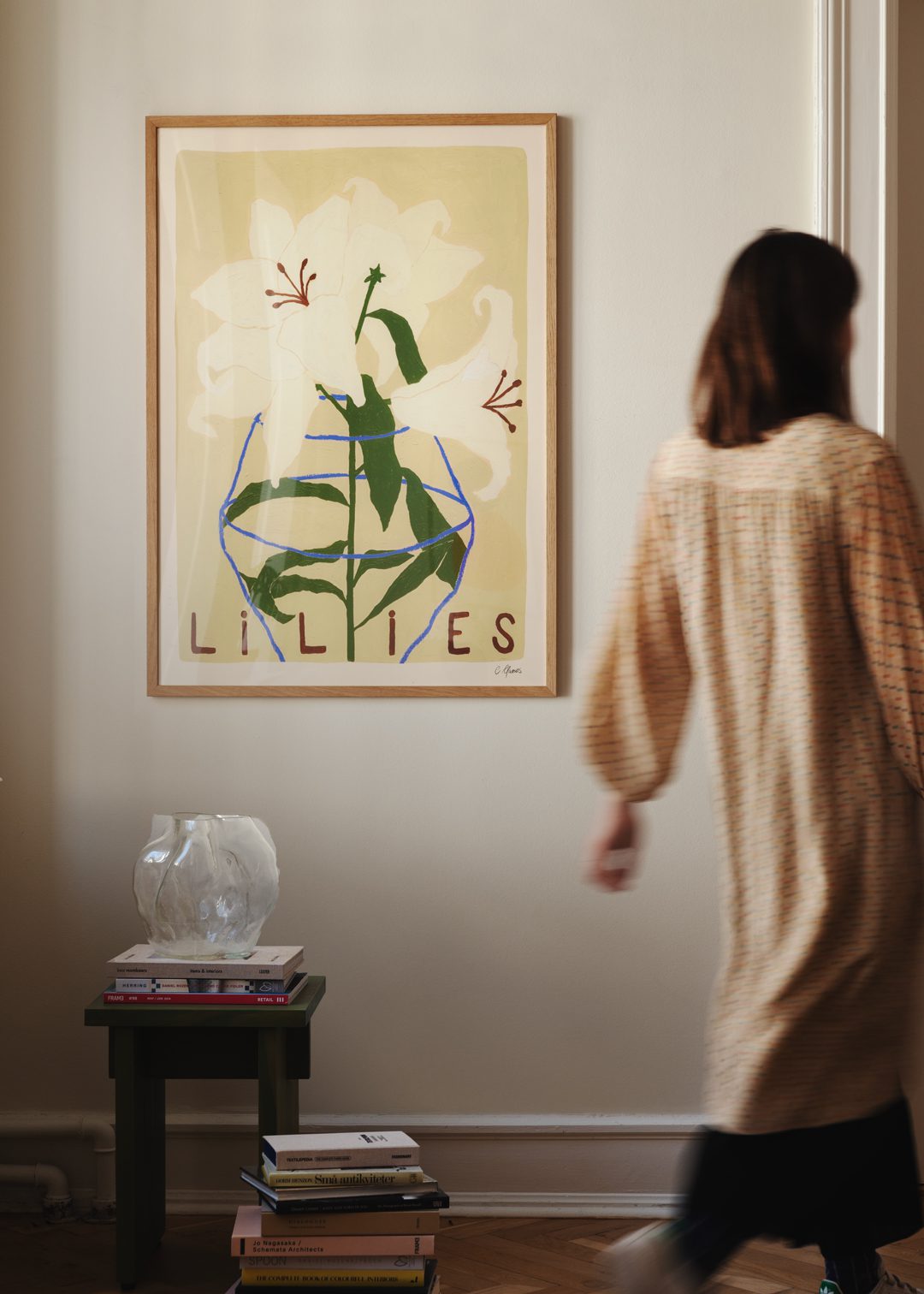 The Poster Club Art Prints Lilies Poster A4 grün