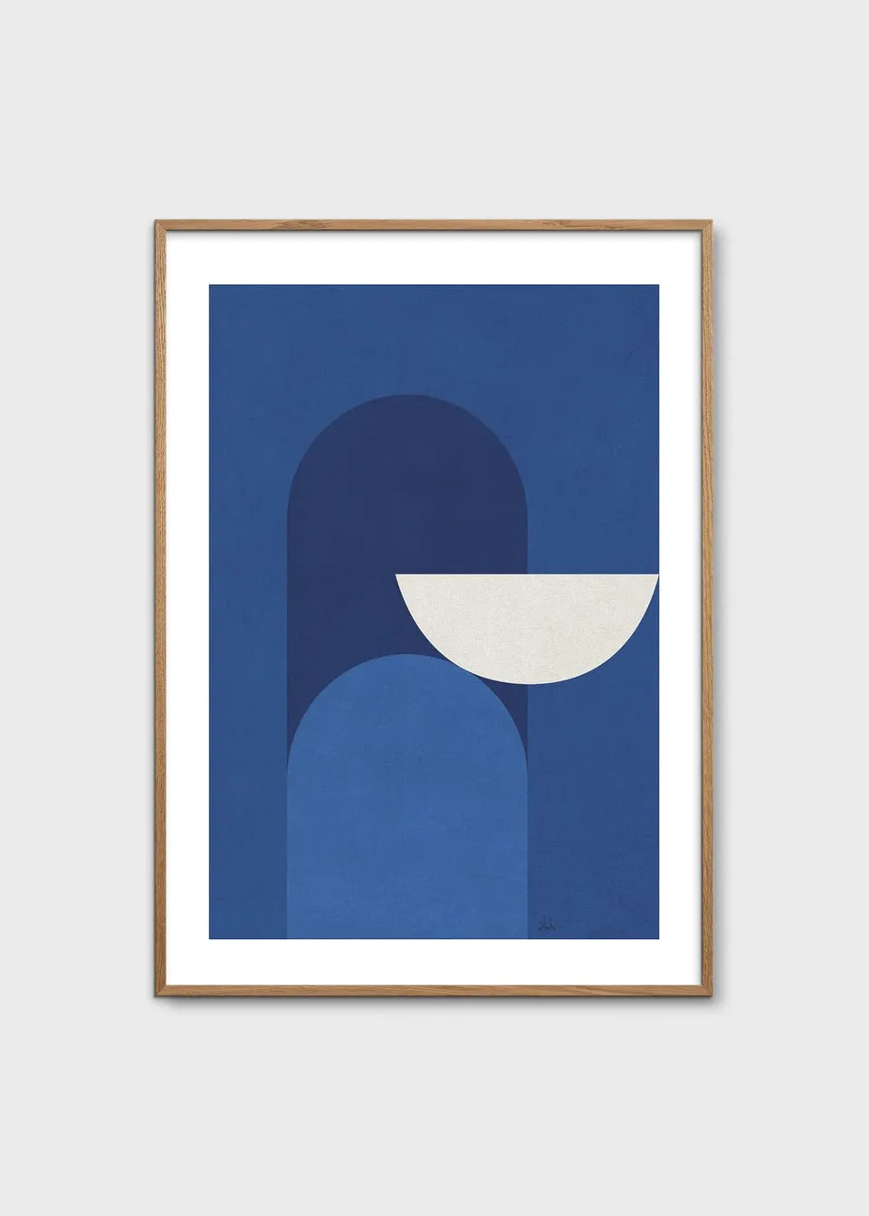 The Poster Club Art Prints Abstract Blue Poster 50x70 blau