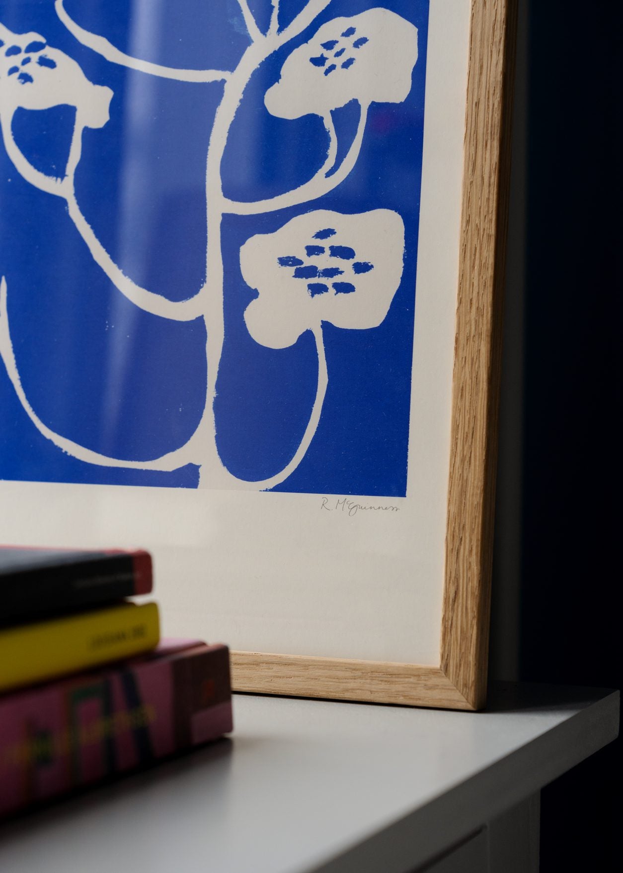 The Poster Club Art Prints Blue Flower Poster 30x40 cm Blau