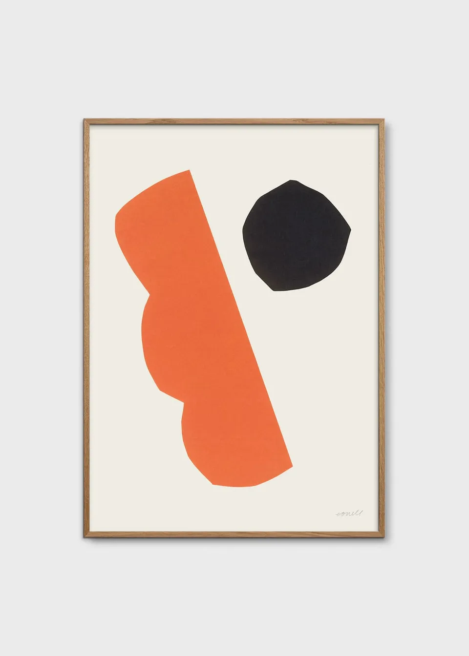 The Poster Club Duet Kunstdruck 30x40 cm schwarz-orange