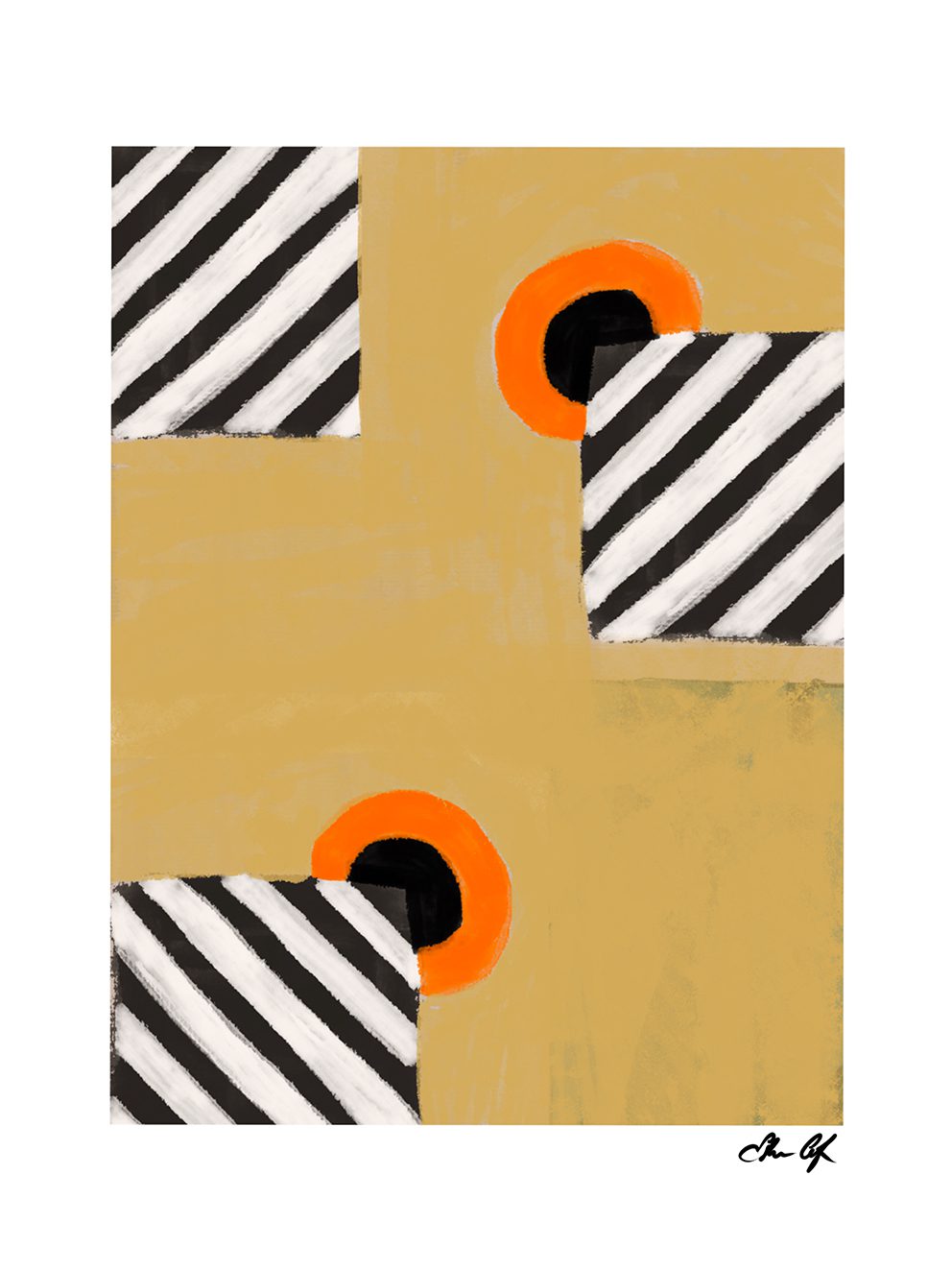The Poster Club Skydd Kunstdruck A4 orange