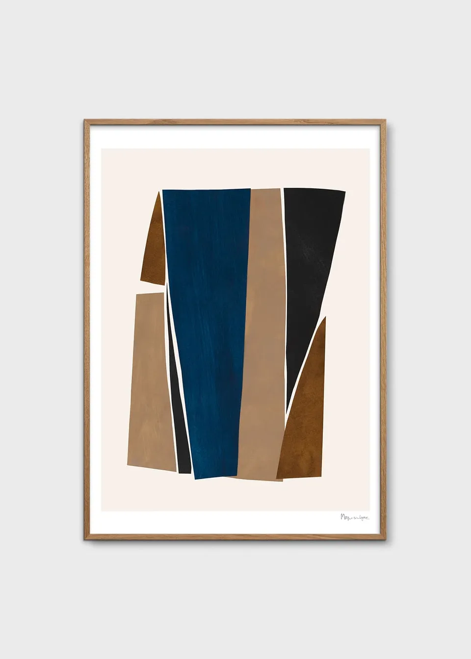 The Poster Club Pieces 01 Kunstdruck 30x40 cm Abstrakt Beige