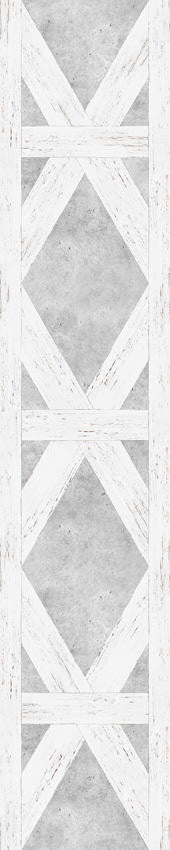 Mineheart Wallpaper White Tudor Tapete A3 Muster weiss