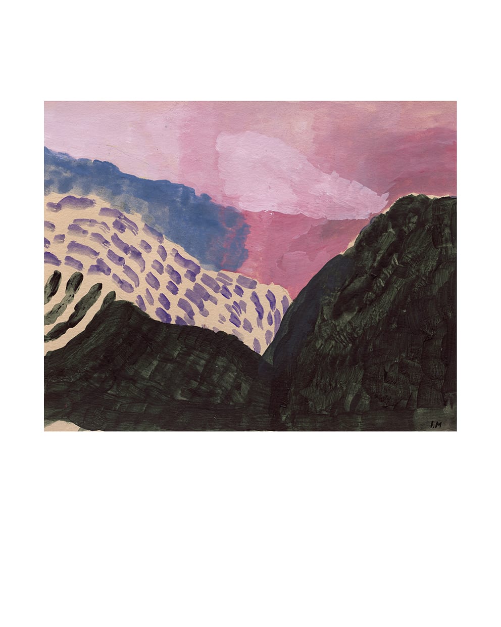 The Poster Club Art Prints Landscape Poster 40x50 cm beige
