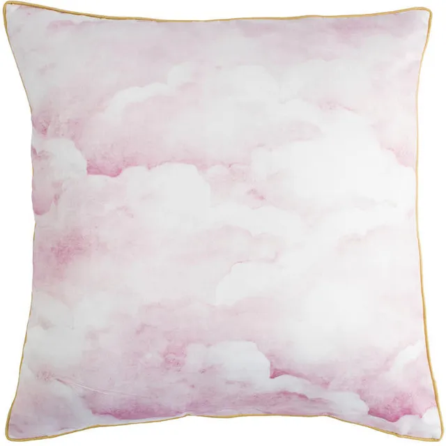Mineheart Dusty Pink Clouds Kissen 55x55 cm Seide Rosa