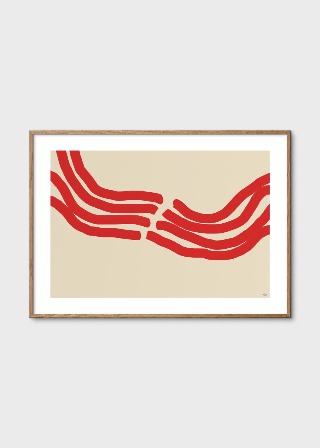 The Poster Club Friday Swing Poster 50x70 cm beige rot