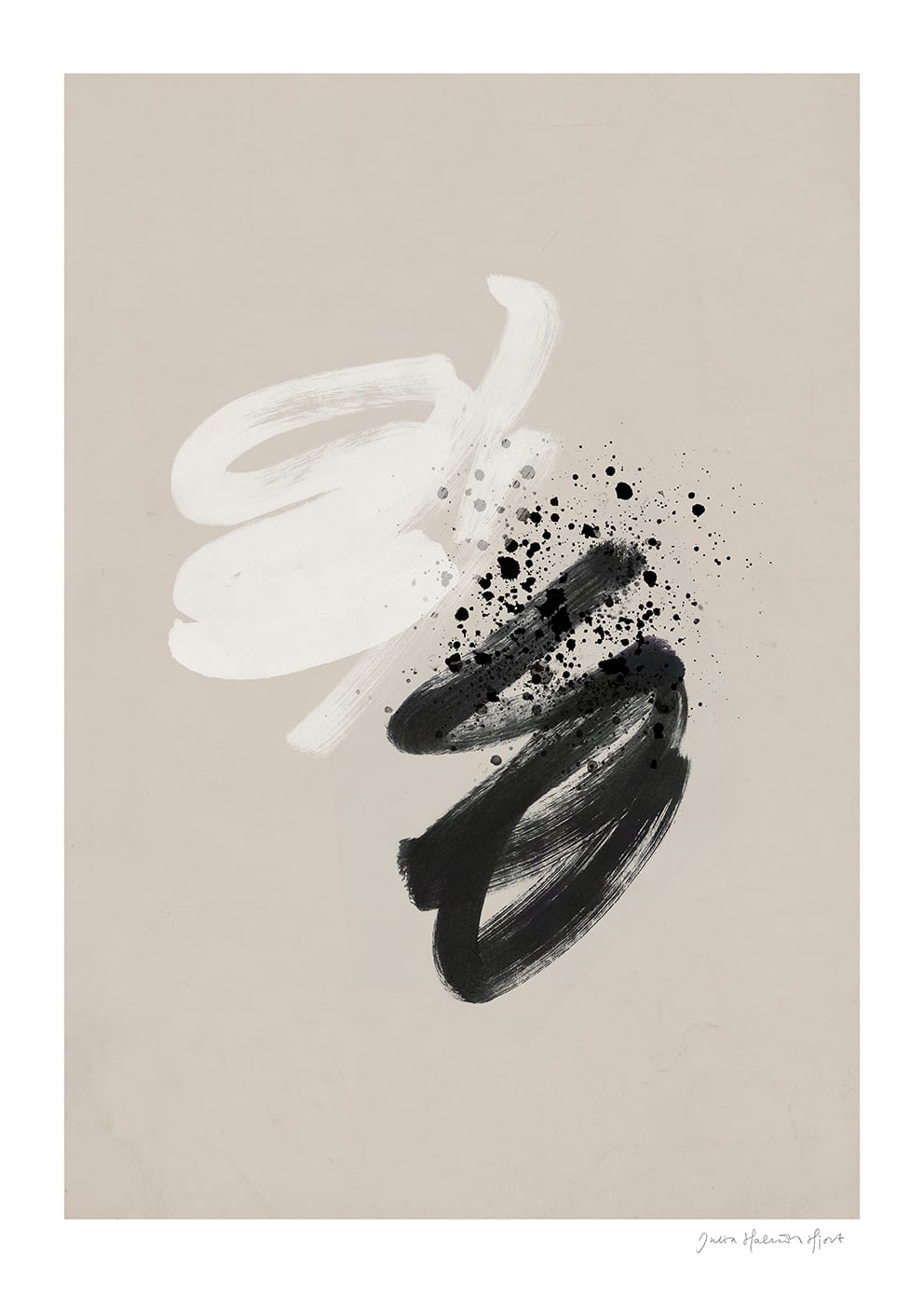 The Poster Club Art Prints Moshi Moshi Poster 30x40 cm beige