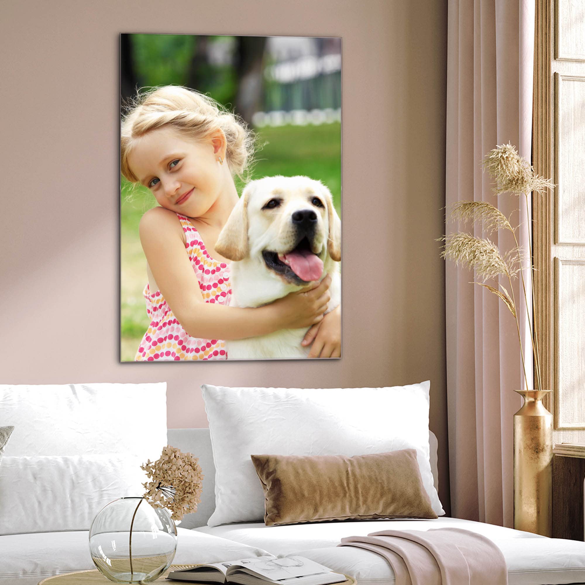 Banjado Magnettafel Glas-Memoboard 75x50 cm Wunschmotiv beschreibbar