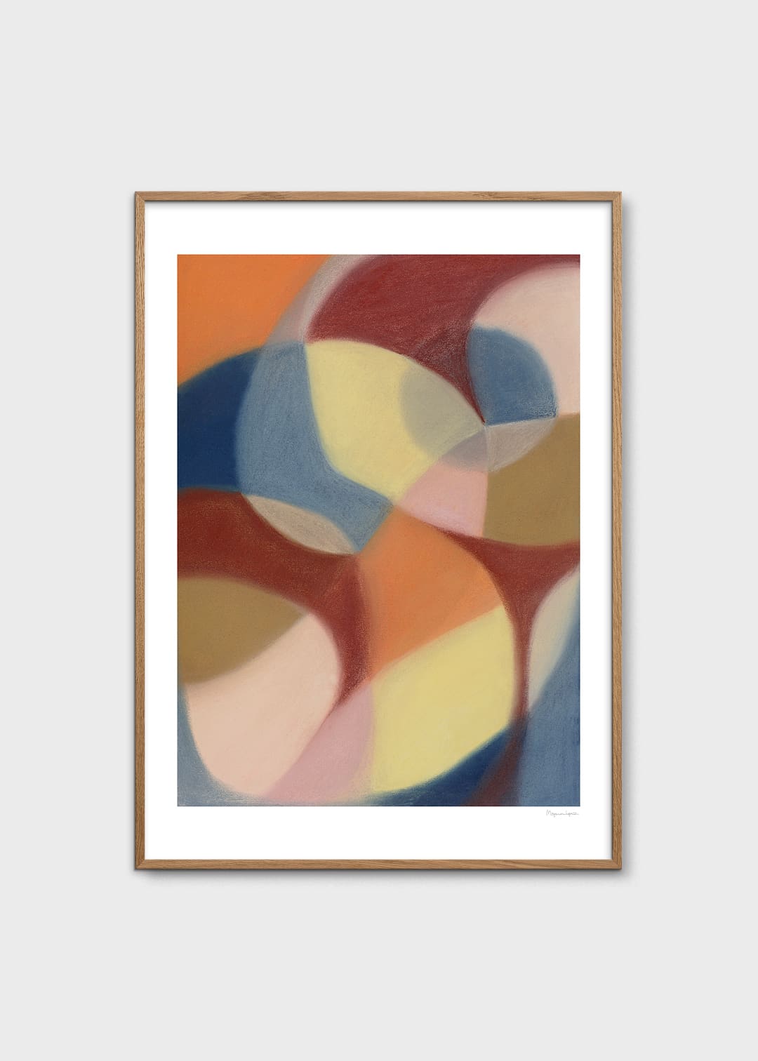 The Poster Club Art Prints Increase Poster A4 abstrakt blau