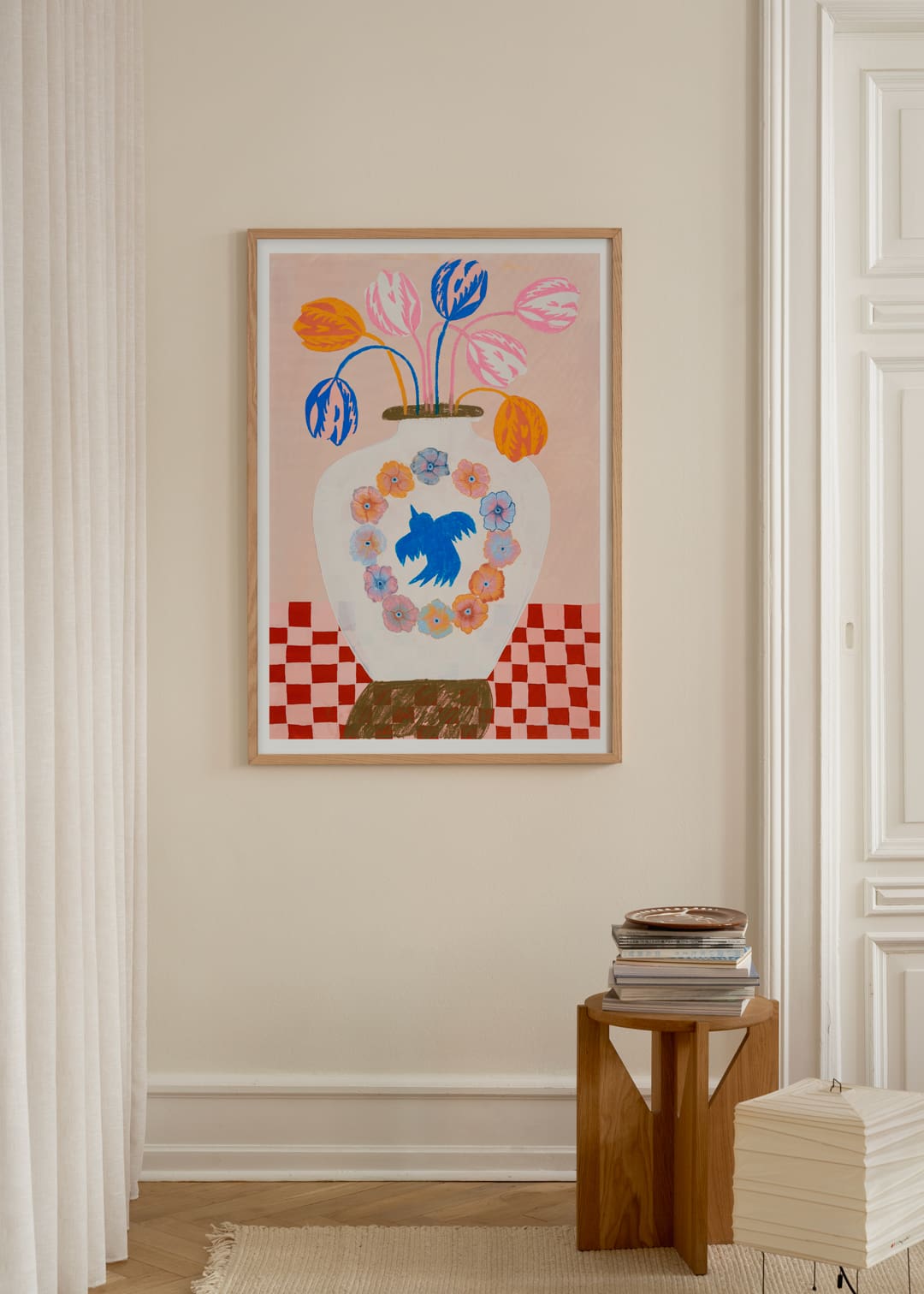 The Poster Club The Clock Poster 30x40 cm blau