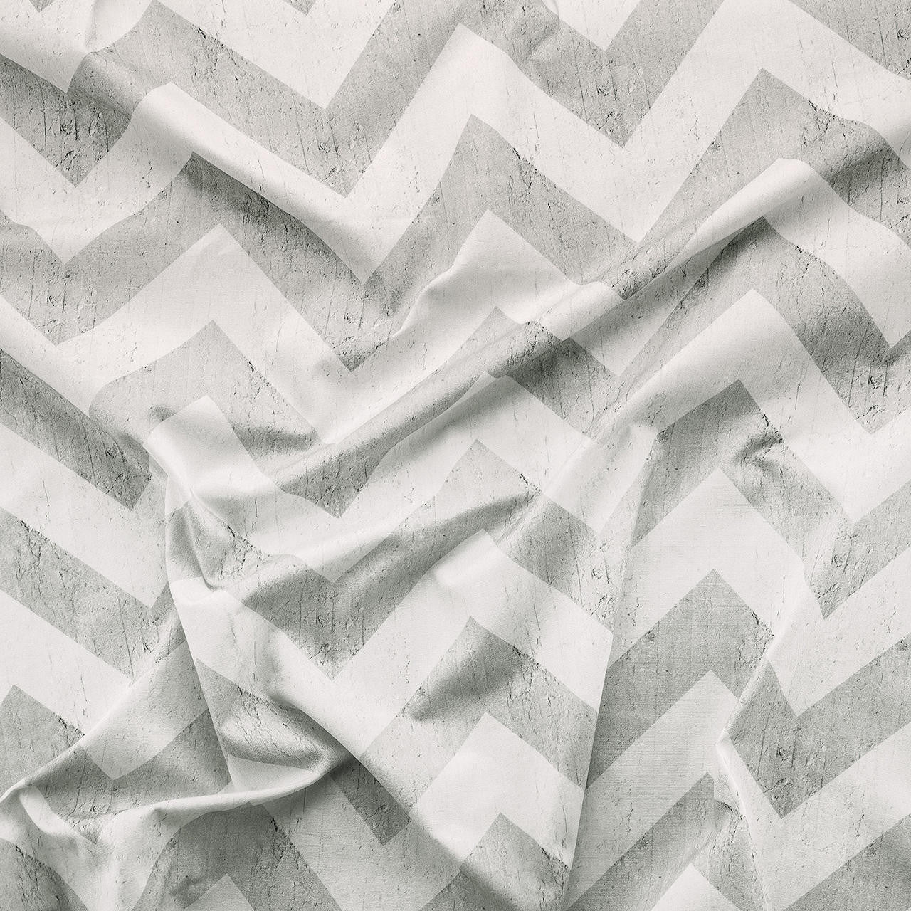Mineheart Geometric Stripes Stoff Baumwolle grau 150cm