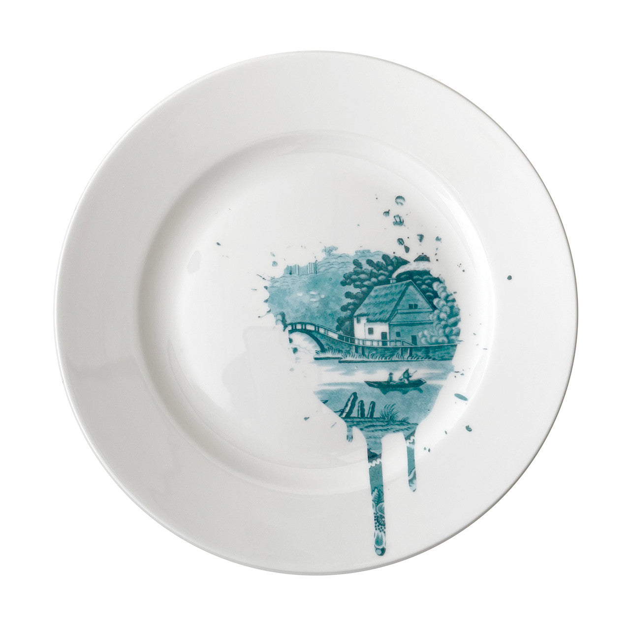 Mineheart Homeware Funky Undercover Antique Teller Klein 16,5 cm Weiß