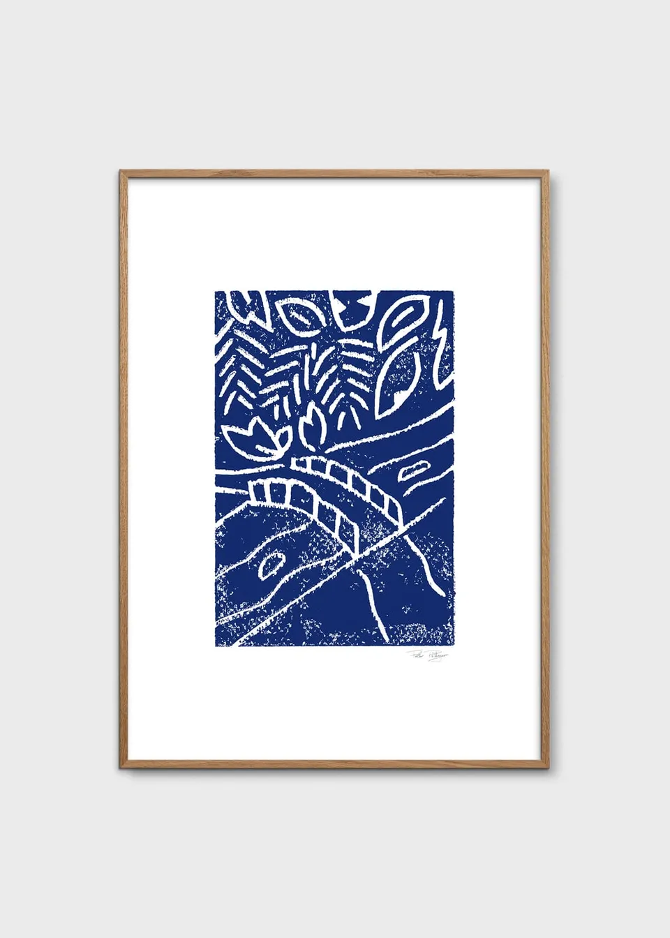 The Poster Club Art Prints 3 PM Poster A4 blau