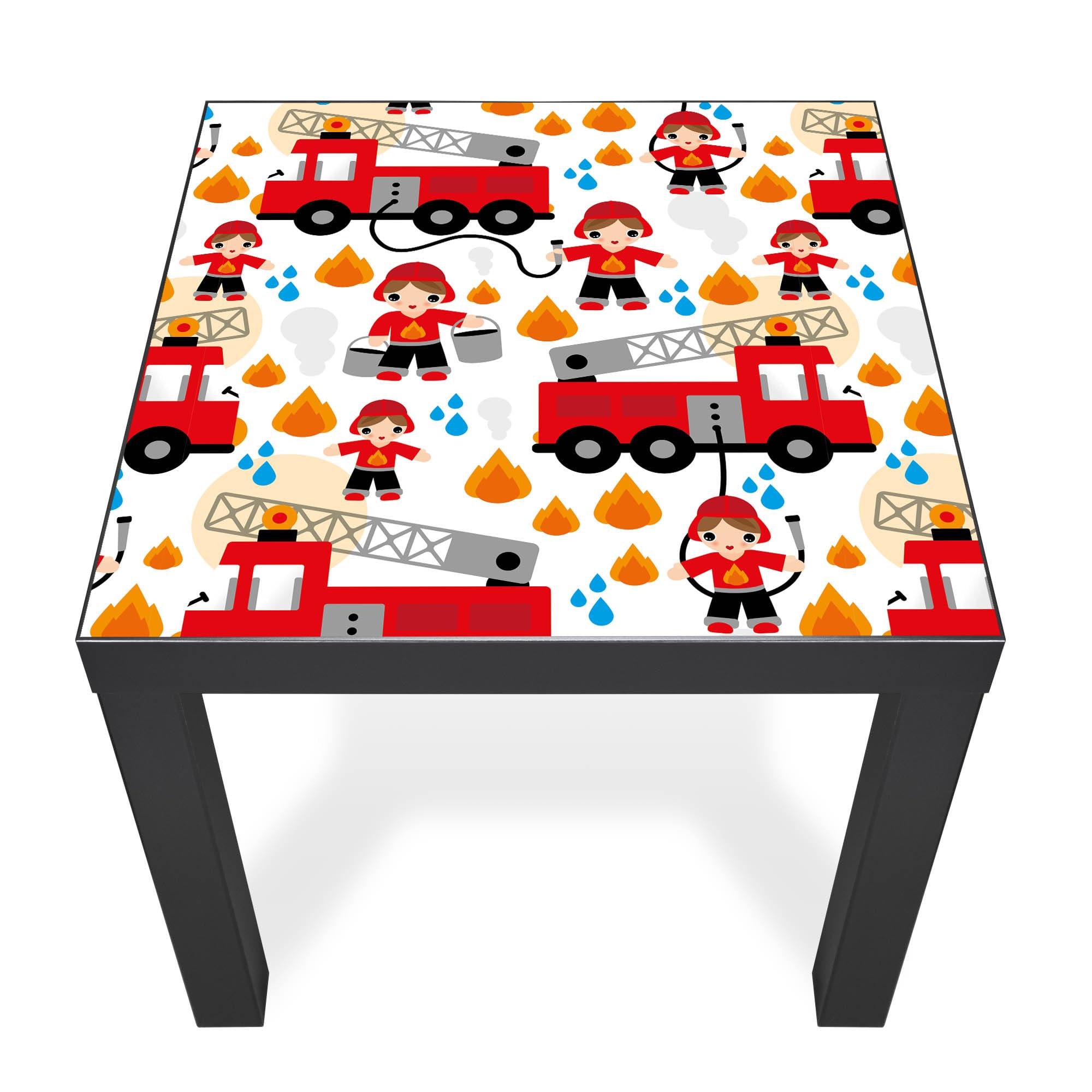 Banjado Möbelfolie Feuerwehr Tischfolie 55x55 Kinder