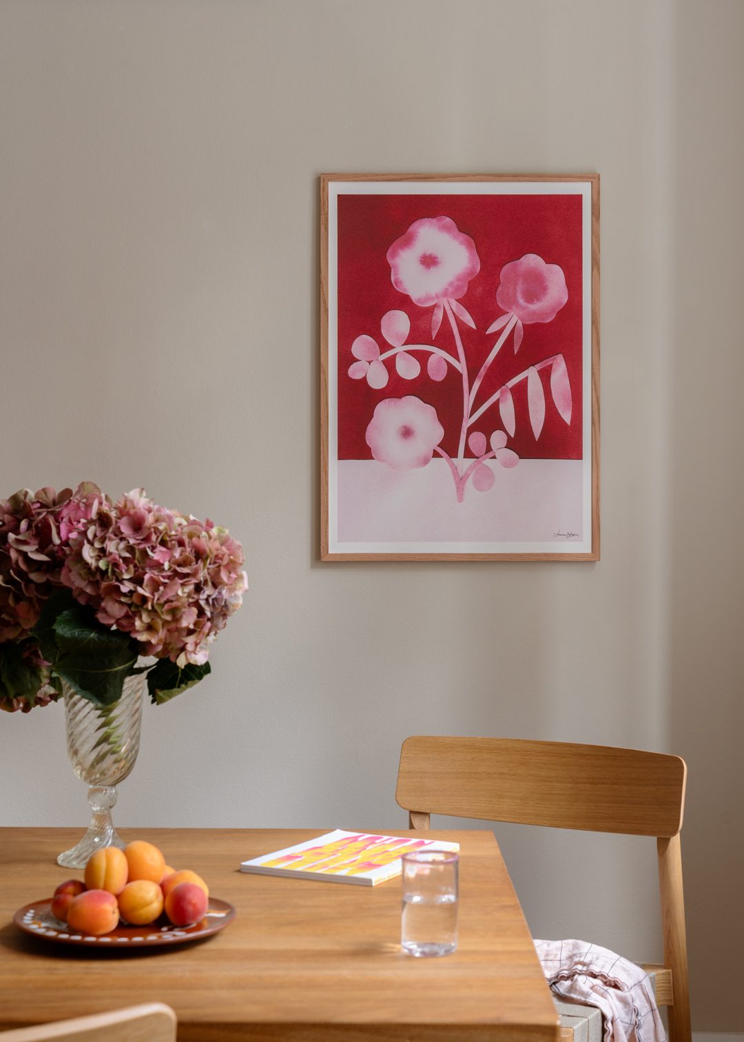 The Poster Club Pink Peas in Bloom Poster 30x40 cm rosa