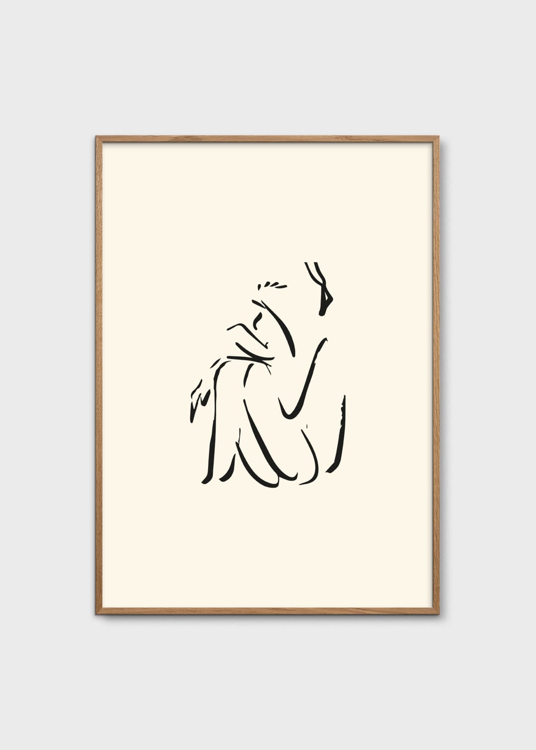 The Poster Club Calm Kunstdruck 30x40 cm beige abstrakt