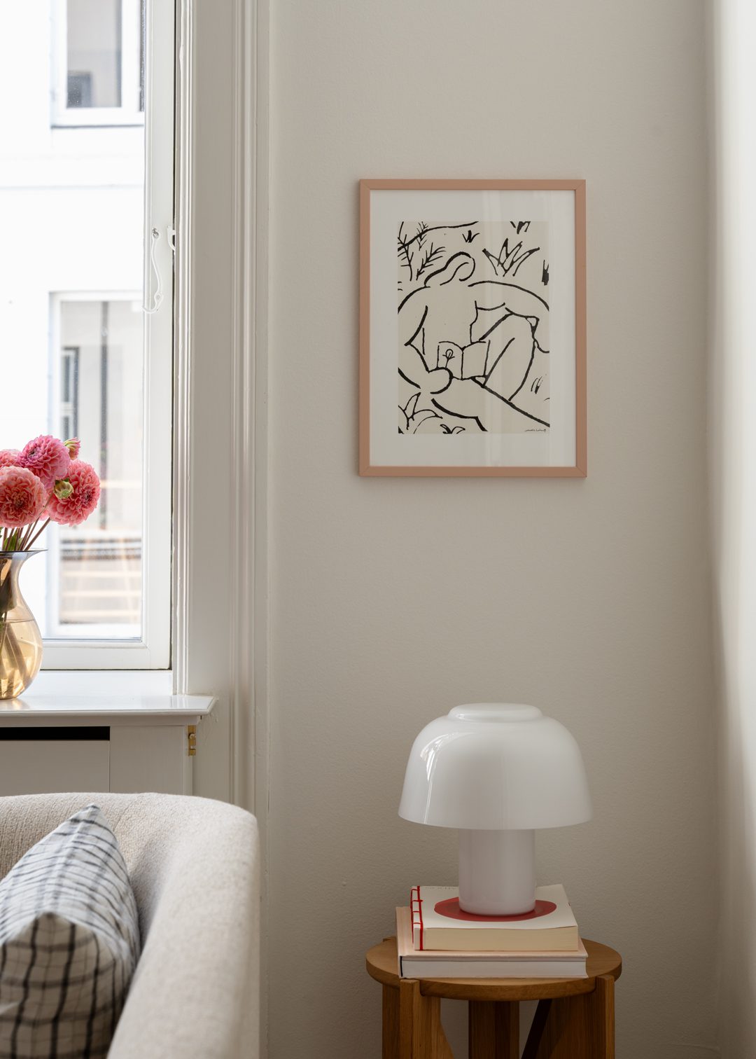 The Poster Club Art Prints The Reader Poster A4 beige