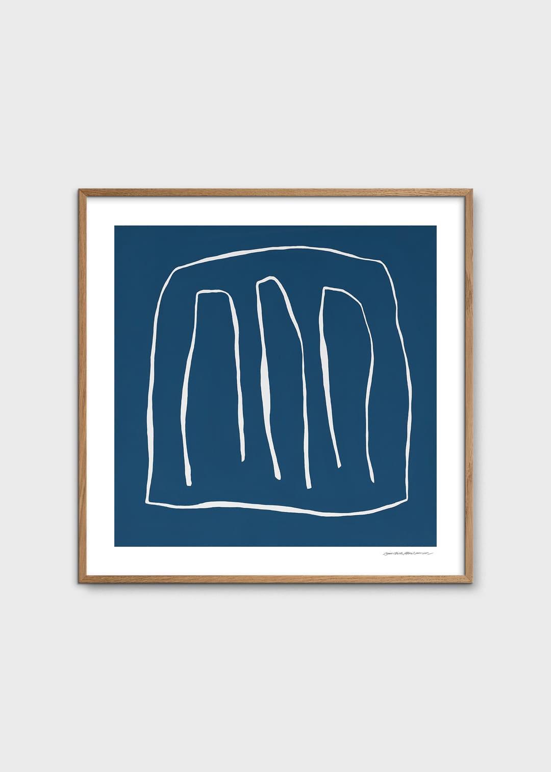 The Poster Club Art Prints Conclusion Poster 50x50 blau