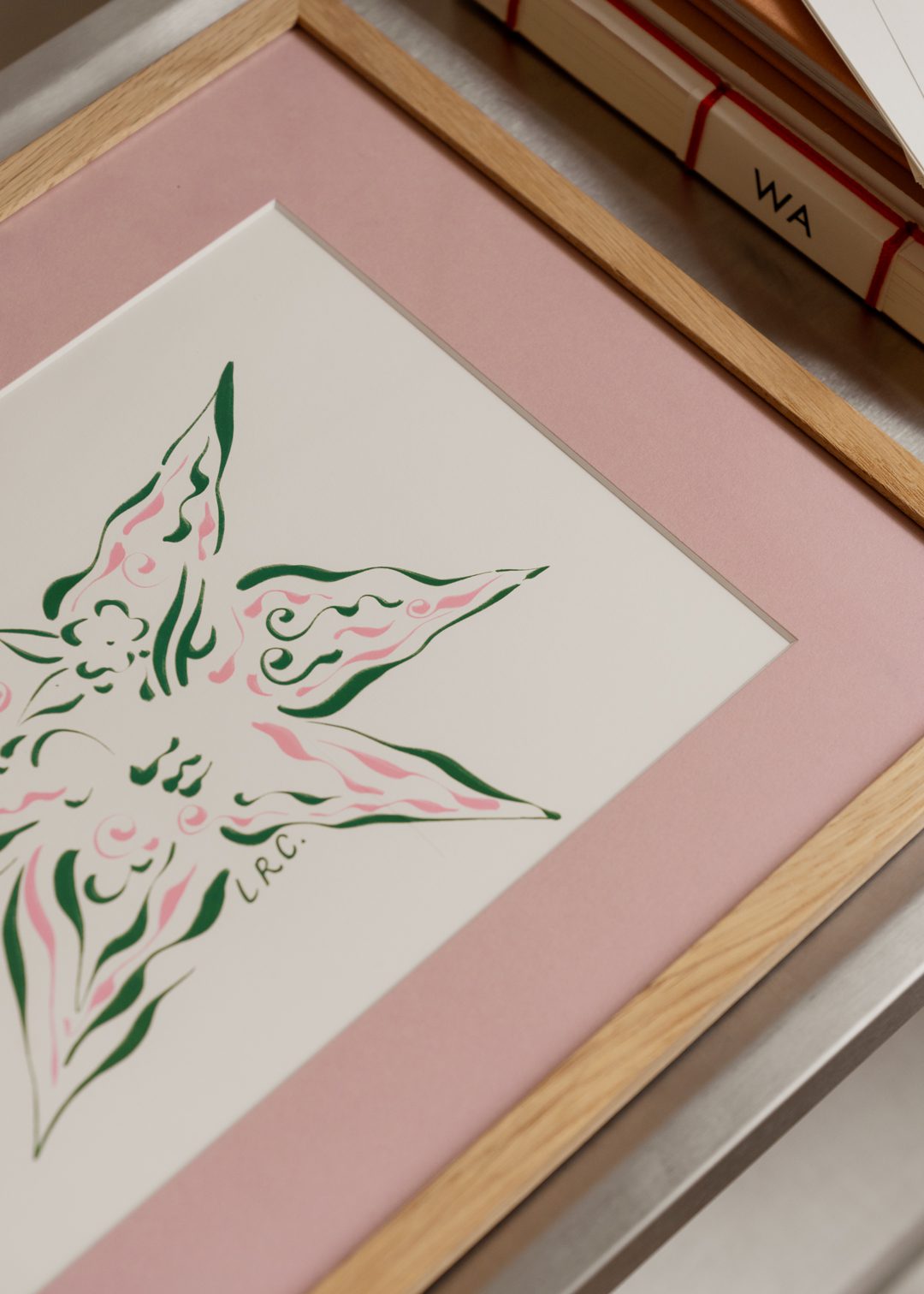 The Poster Club Art Prints Eternal Star Poster 30x40 Grün Rosa