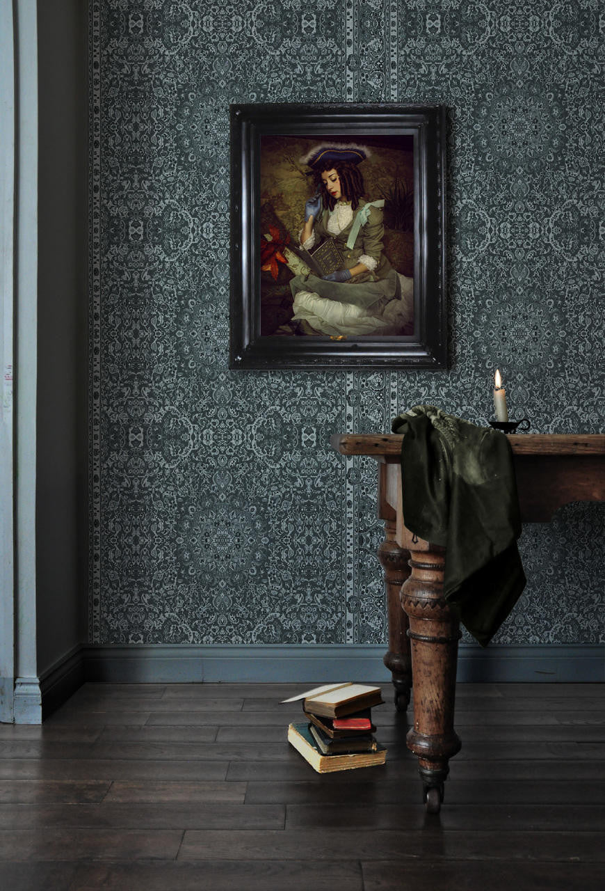 Mineheart Wallpaper Persian Tapete Cerulean Blau A3