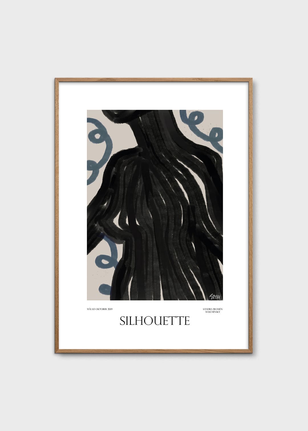 The Poster Club Art Prints Silhouette Poster 30x40 beige