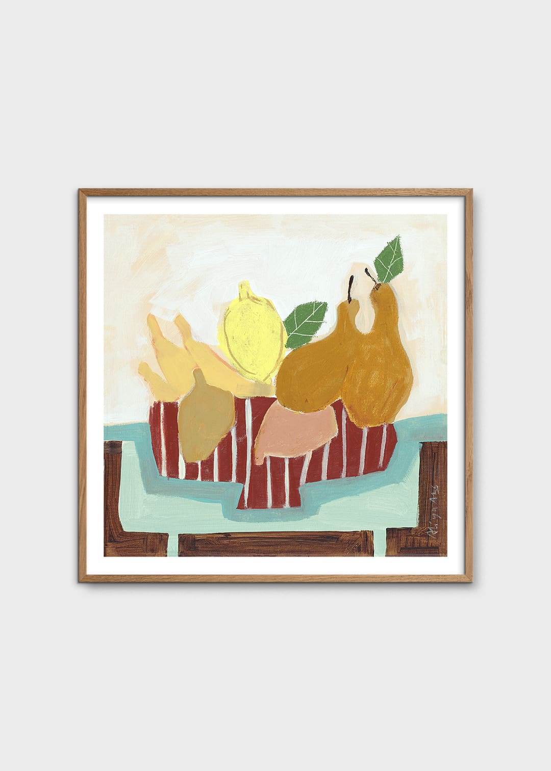 The Poster Club Sweet Pears Kunstdruck 50x50 cm Birnen