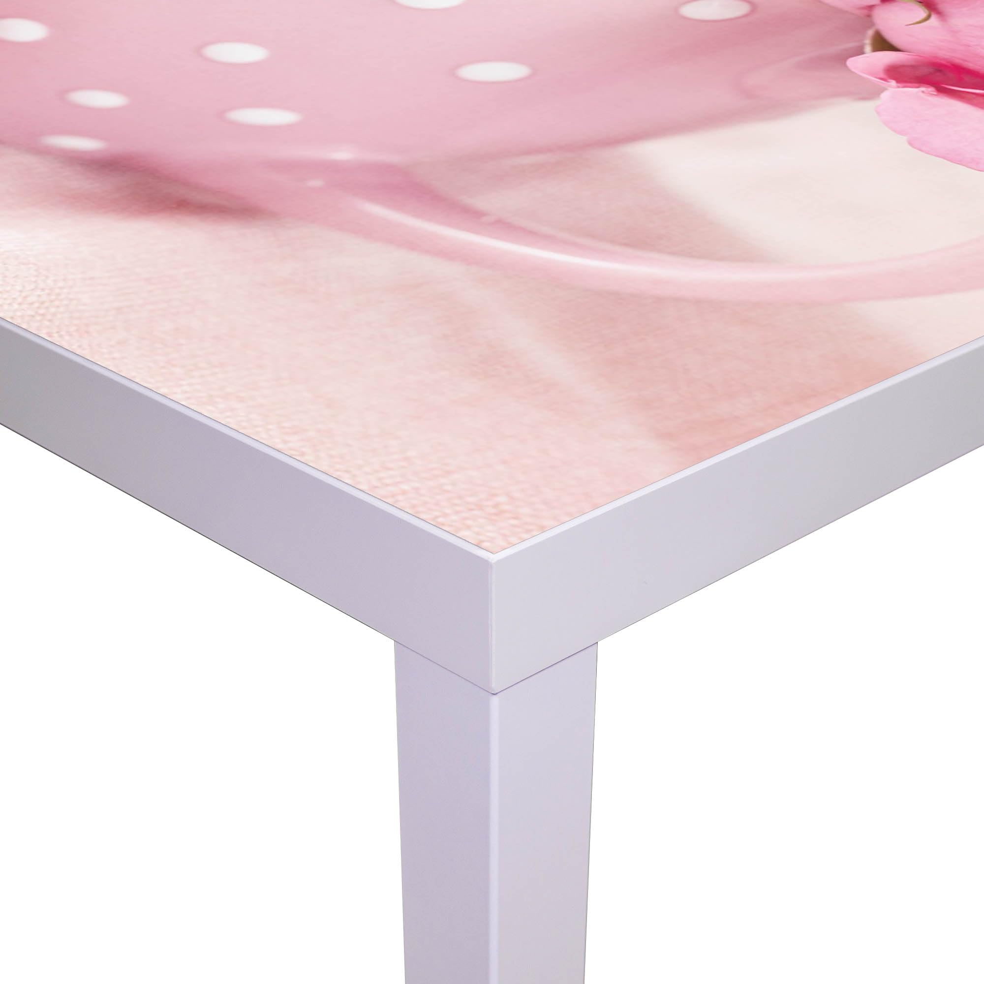 Banjado Möbelfolie Tischfolie Tasse Voll Rosen 55x55 Klebefolie