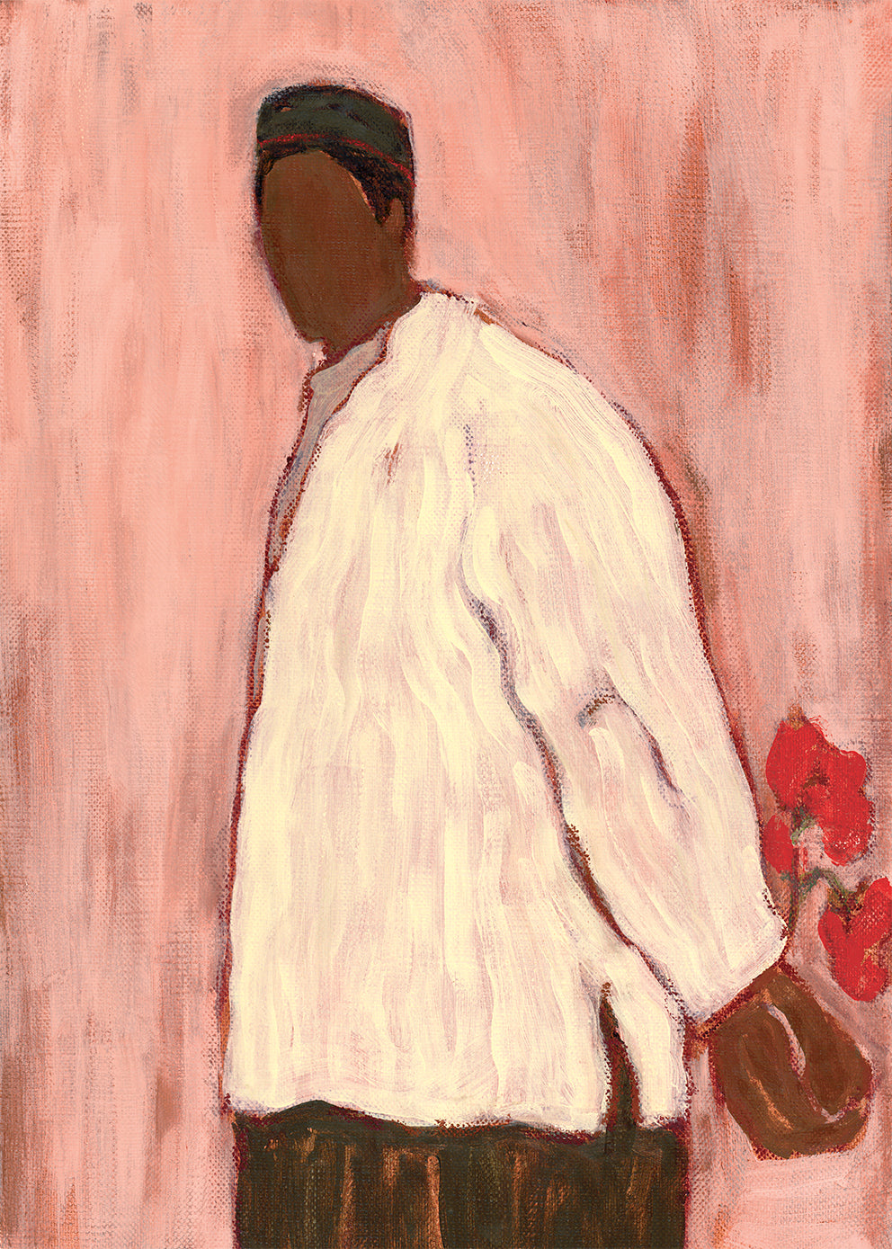 The Poster Club A Small Gesture Poster A4 rosa