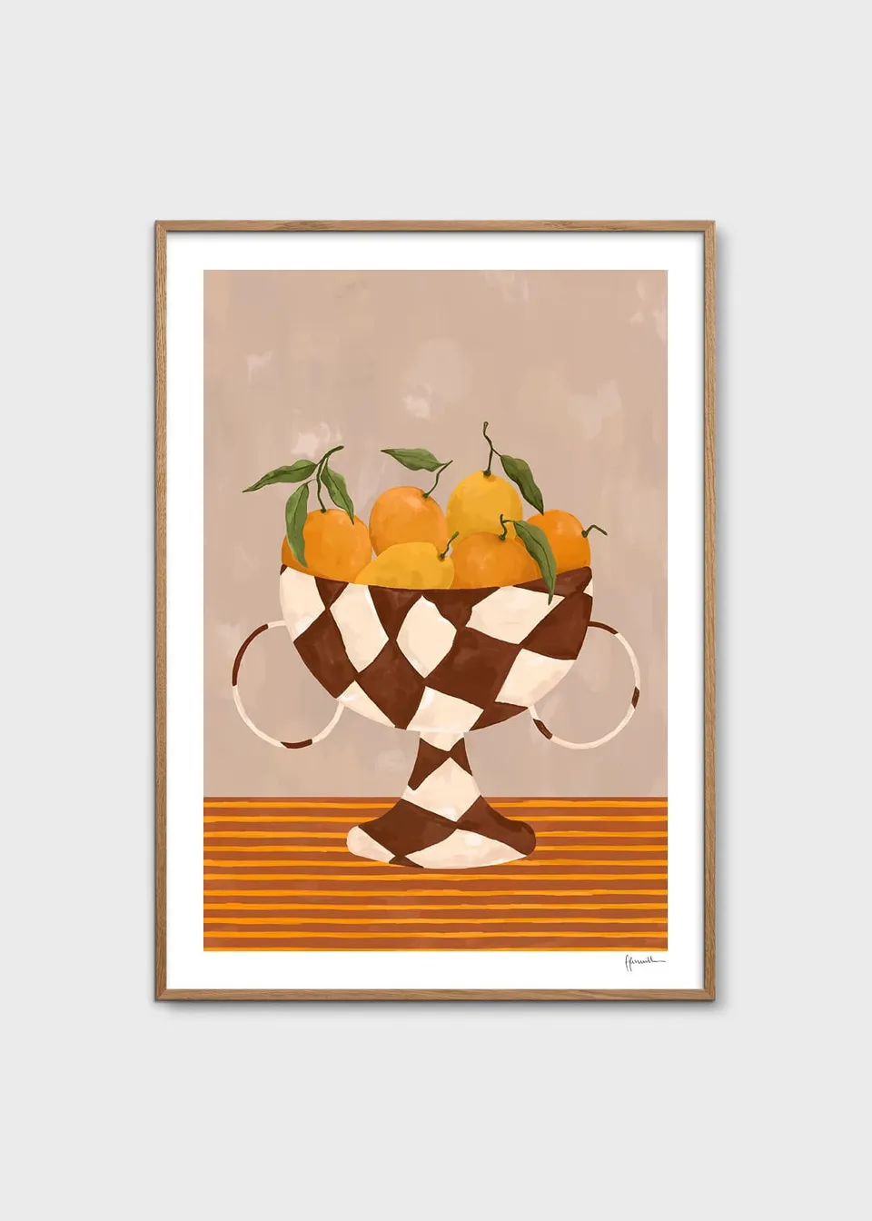 The Poster Club Lemons & Oranges Poster A4 orange