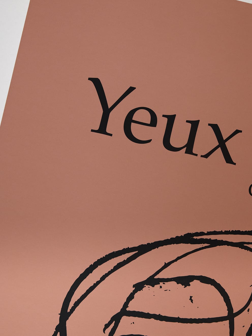 The Poster Club Yeux Poster 30x40 cm orange