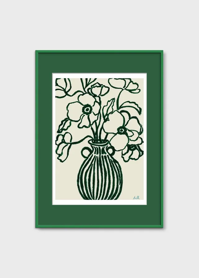 The Poster Club Poppy Studies III Poster 30x40 Grün