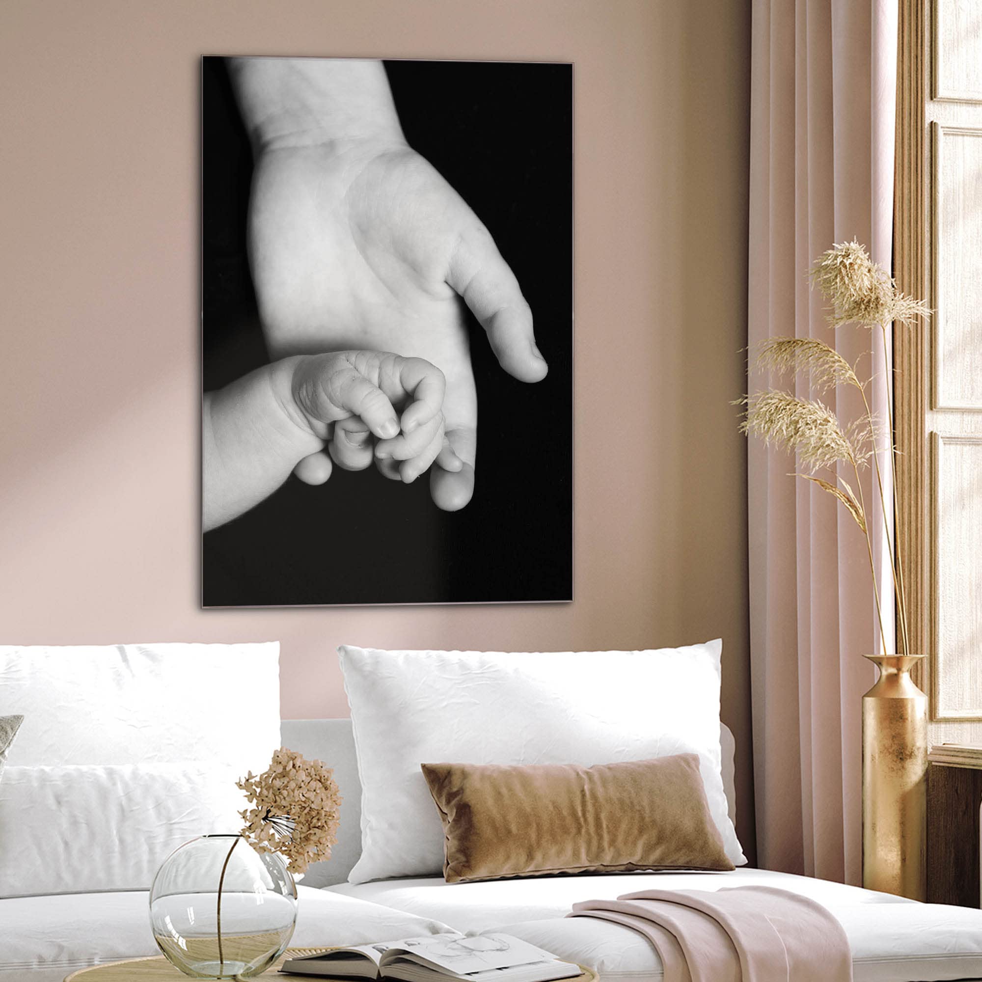 Banjado Magnettafel 40x60 Glastafel Hands Kinderzimmer