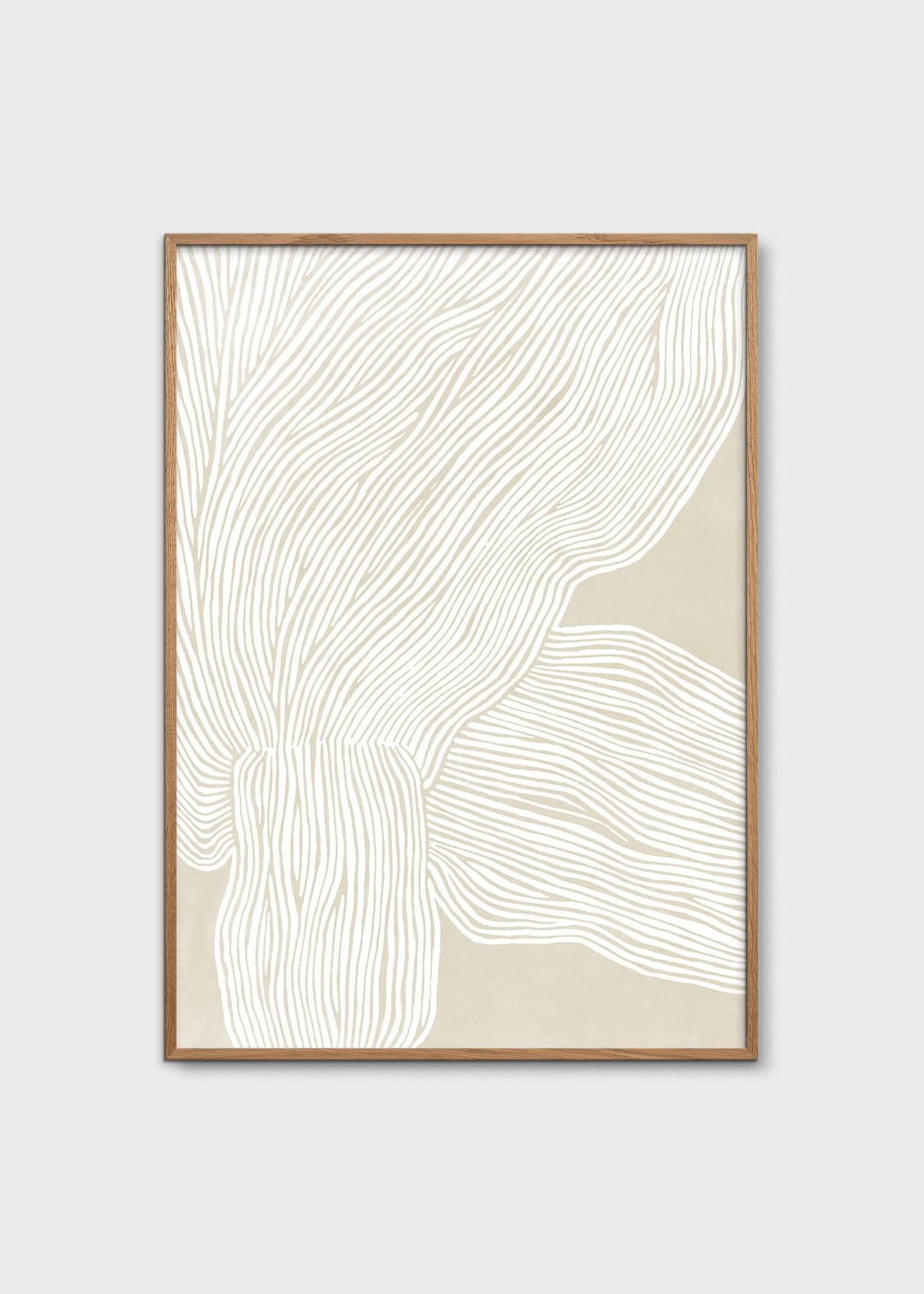 The Poster Club The Line No. 09 Kunstdruck A4 beige