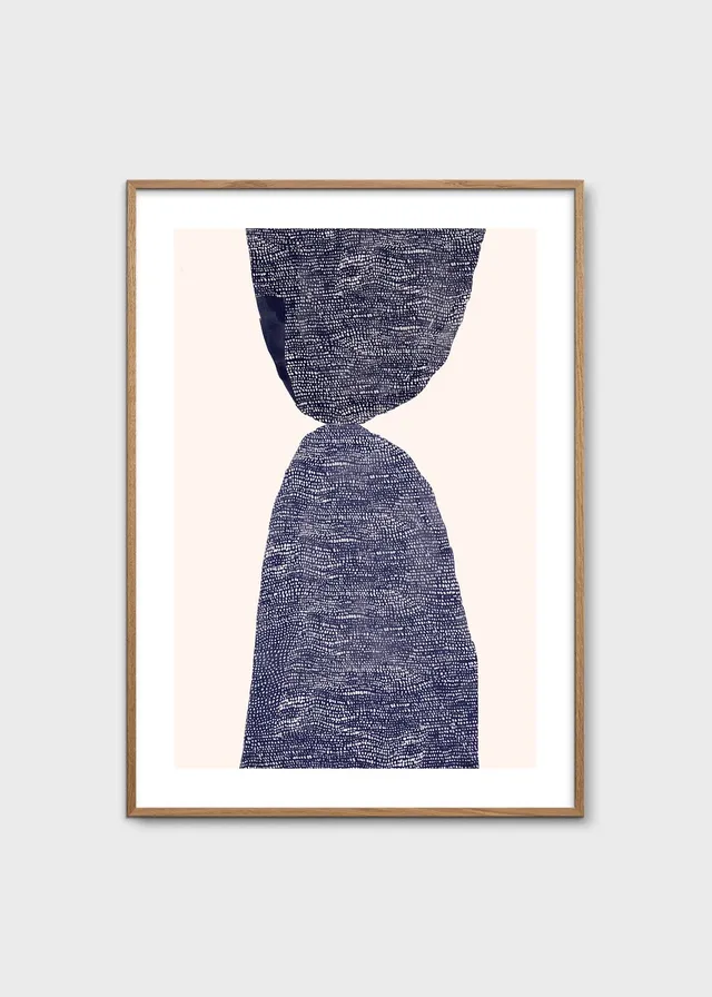 The Poster Club Hill Poster 30x40 cm abstrakt beige-blau