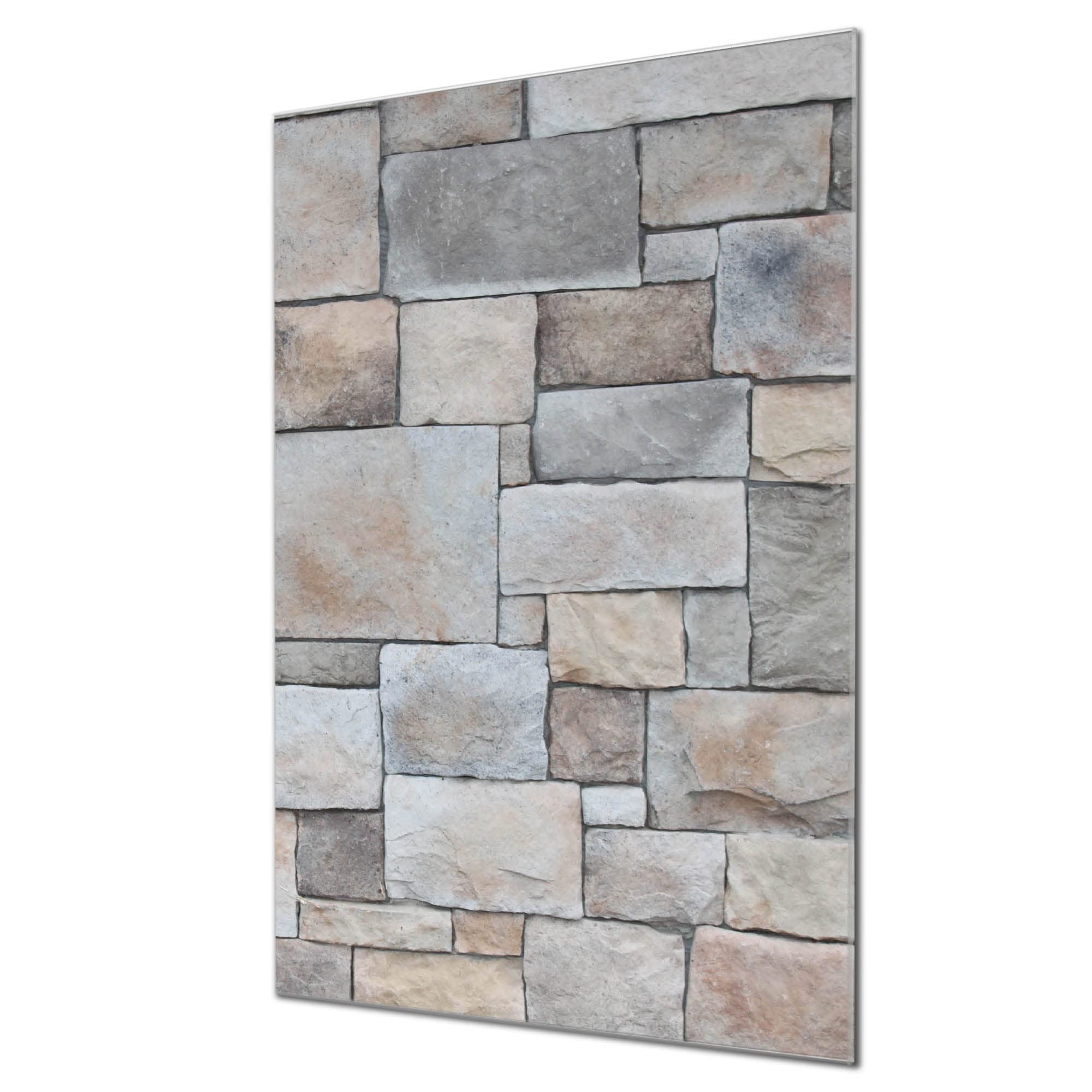 Banjado Magnettafel Steinwand 2 Magnetwand 40x60 cm Betonoptik