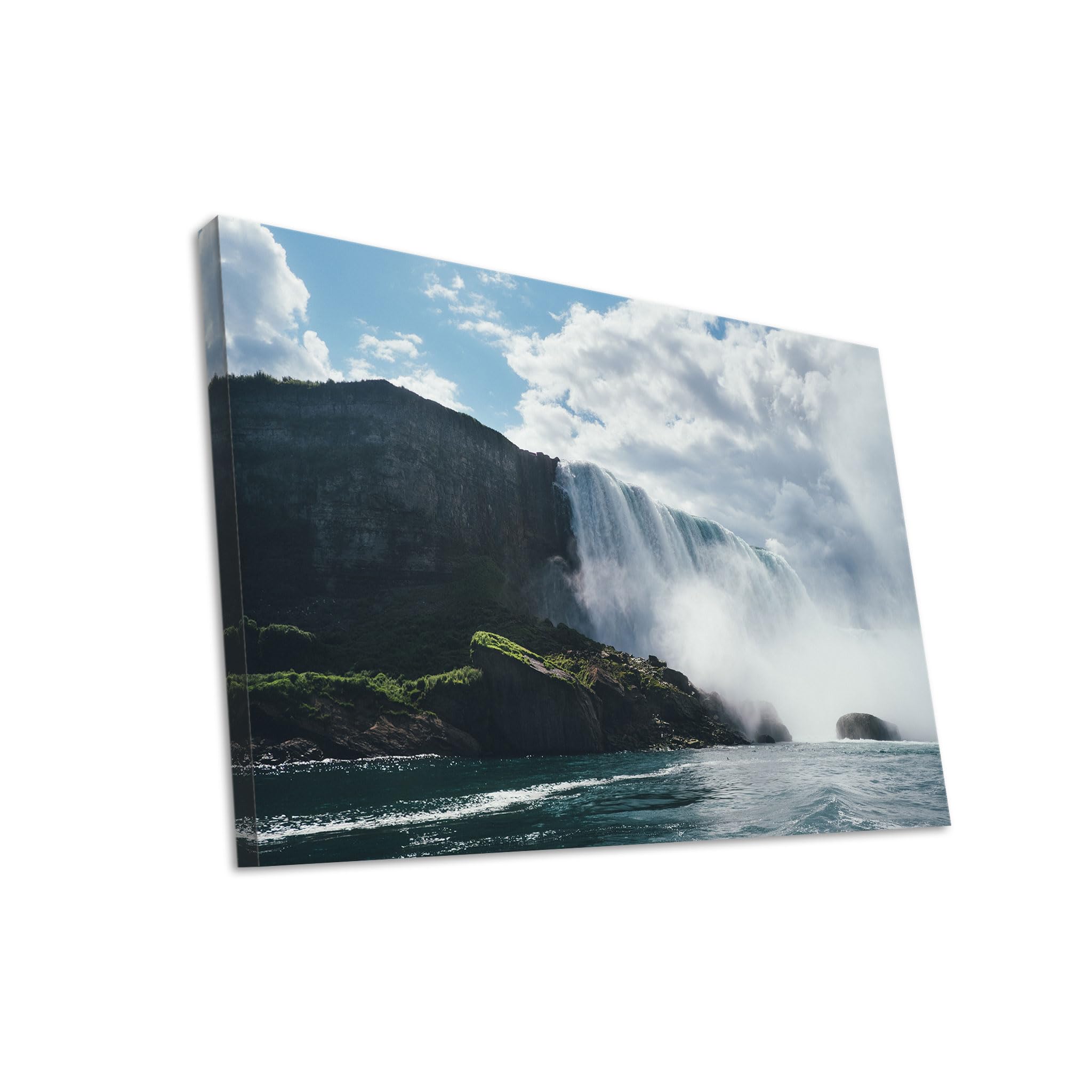 Hustling Sharks Wandbilder Wasserfall offenes Licht Wandbild 30x40cm