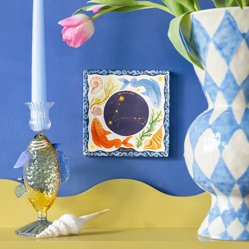 Storytiles Delft Blue Pisces Wandfliese S 10x10 cm Fische