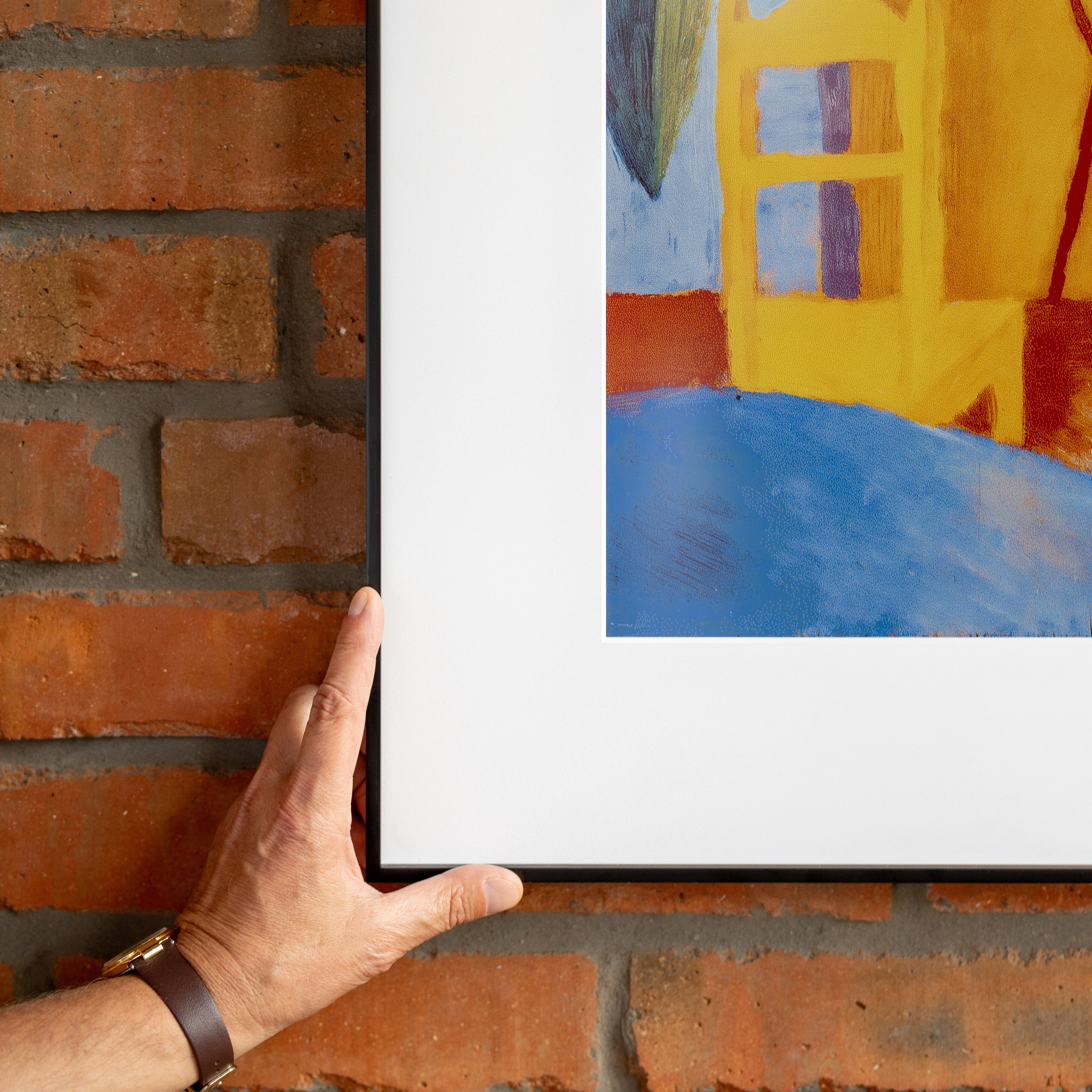 InkPoster Affresco 31.5 Kunstrahmen Schwarz E-Ink