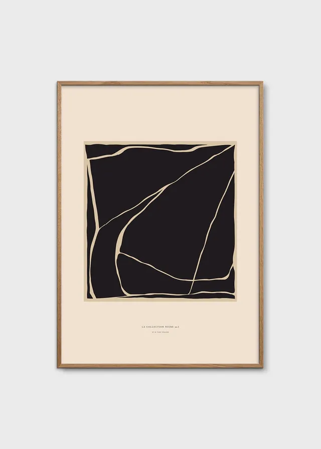 The Poster Club Art Prints Contour Poster A4 Linien Beige