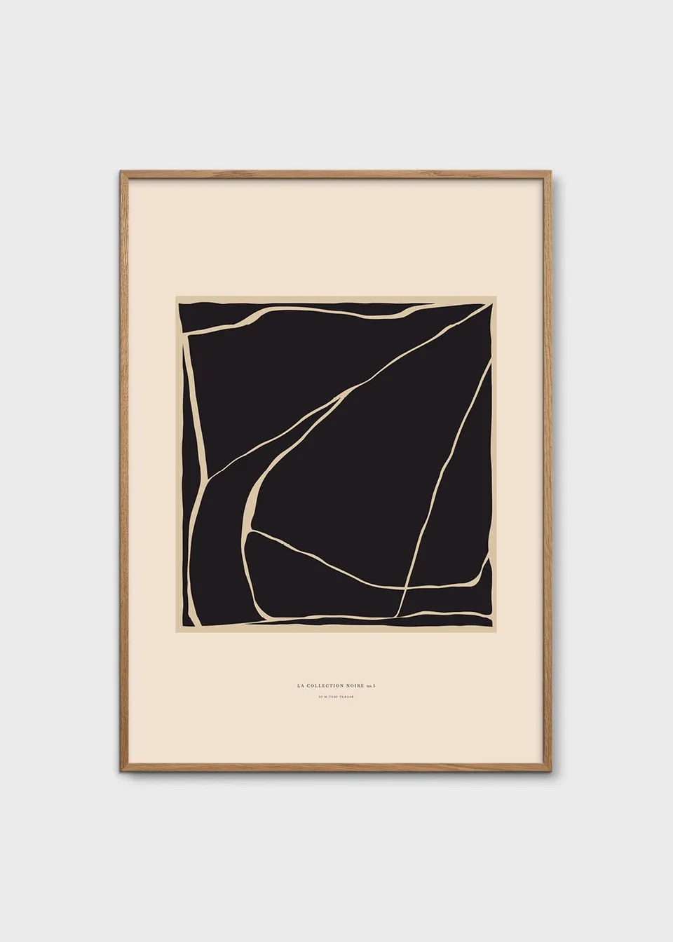 The Poster Club Art Prints Contour Poster A4 Linien Beige