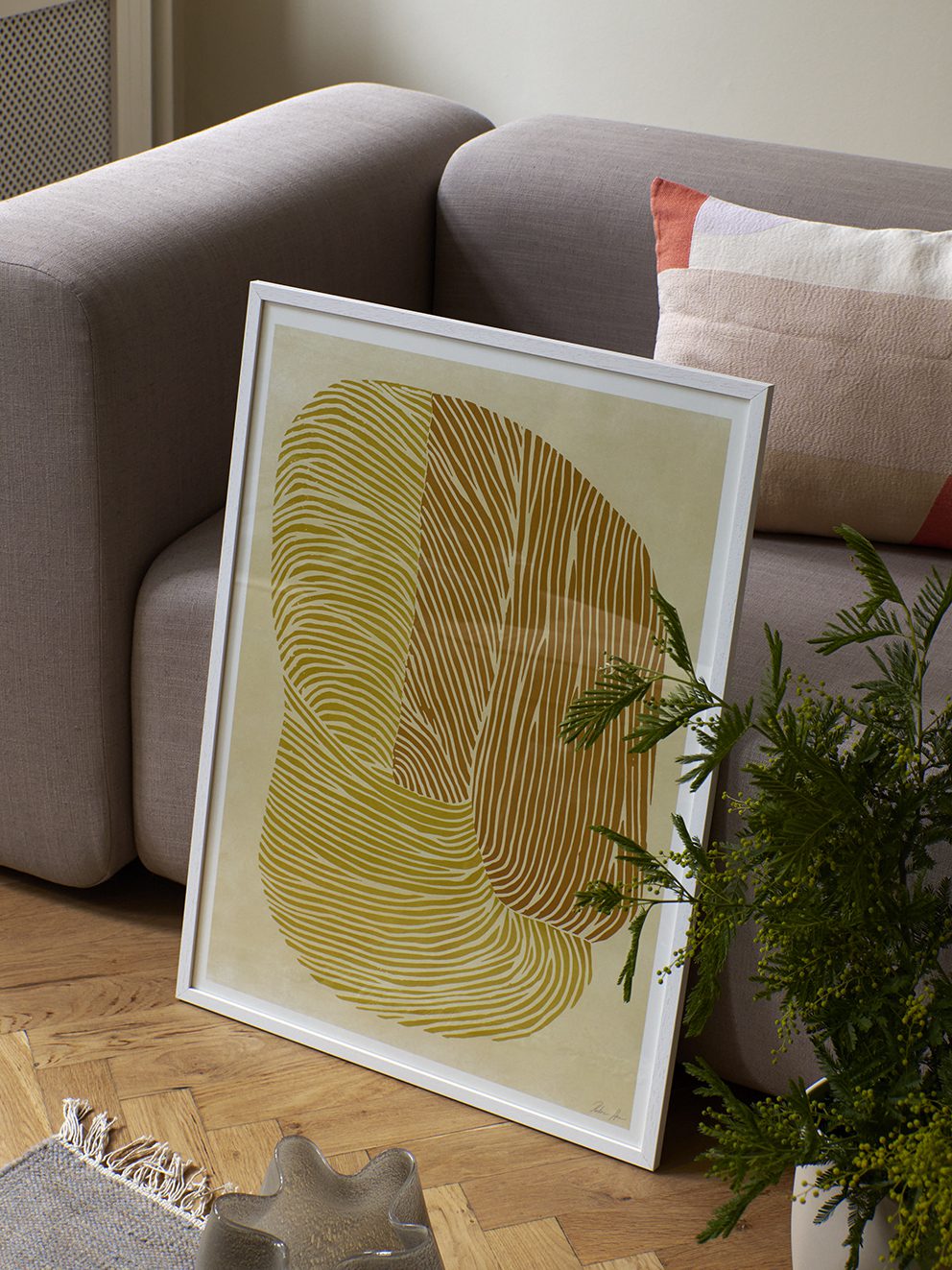 The Poster Club Yellow Reef Kunstdruck 30x40 Gelb Orange