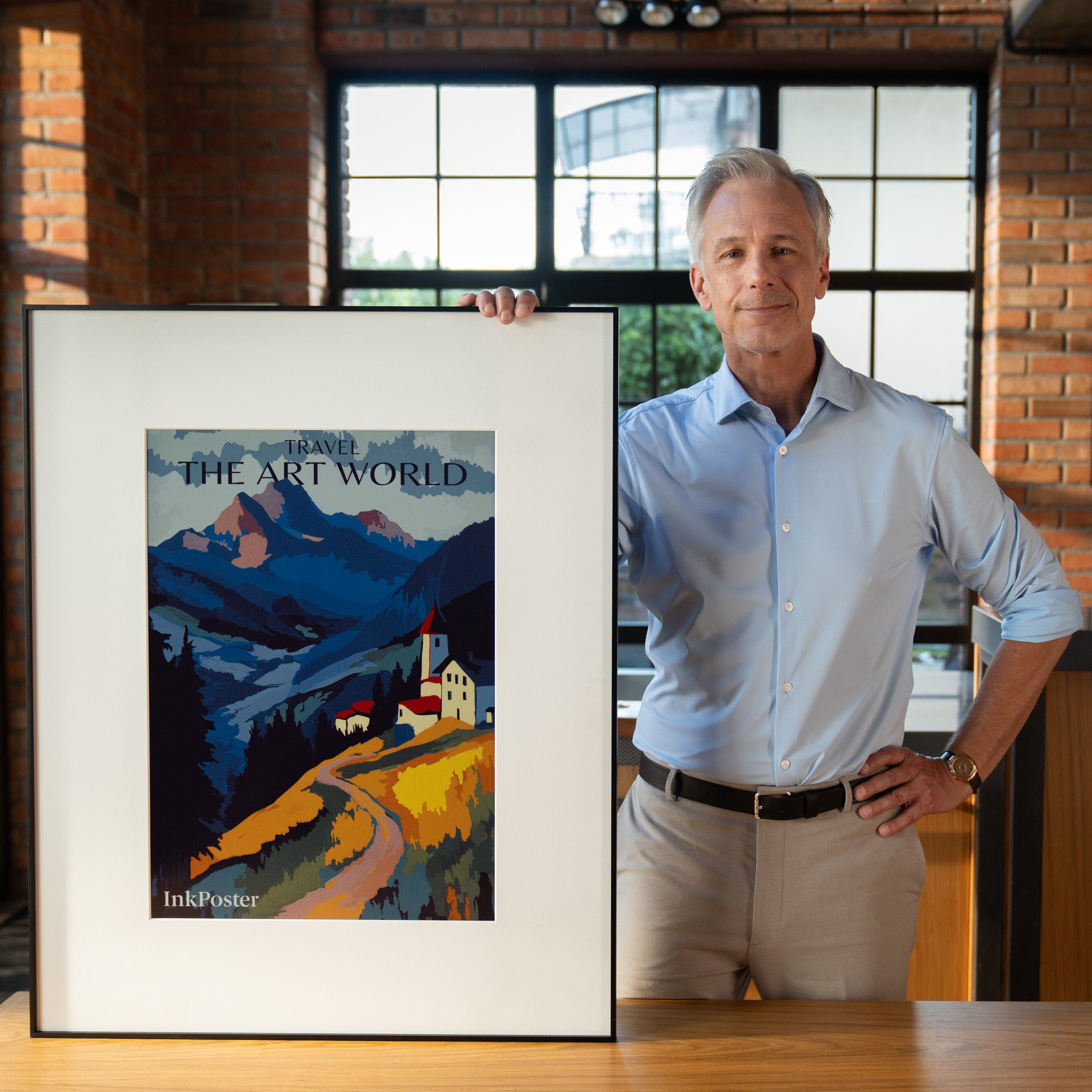 InkPoster Tela 28.5 Kunstrahmen Schwarz E-Ink