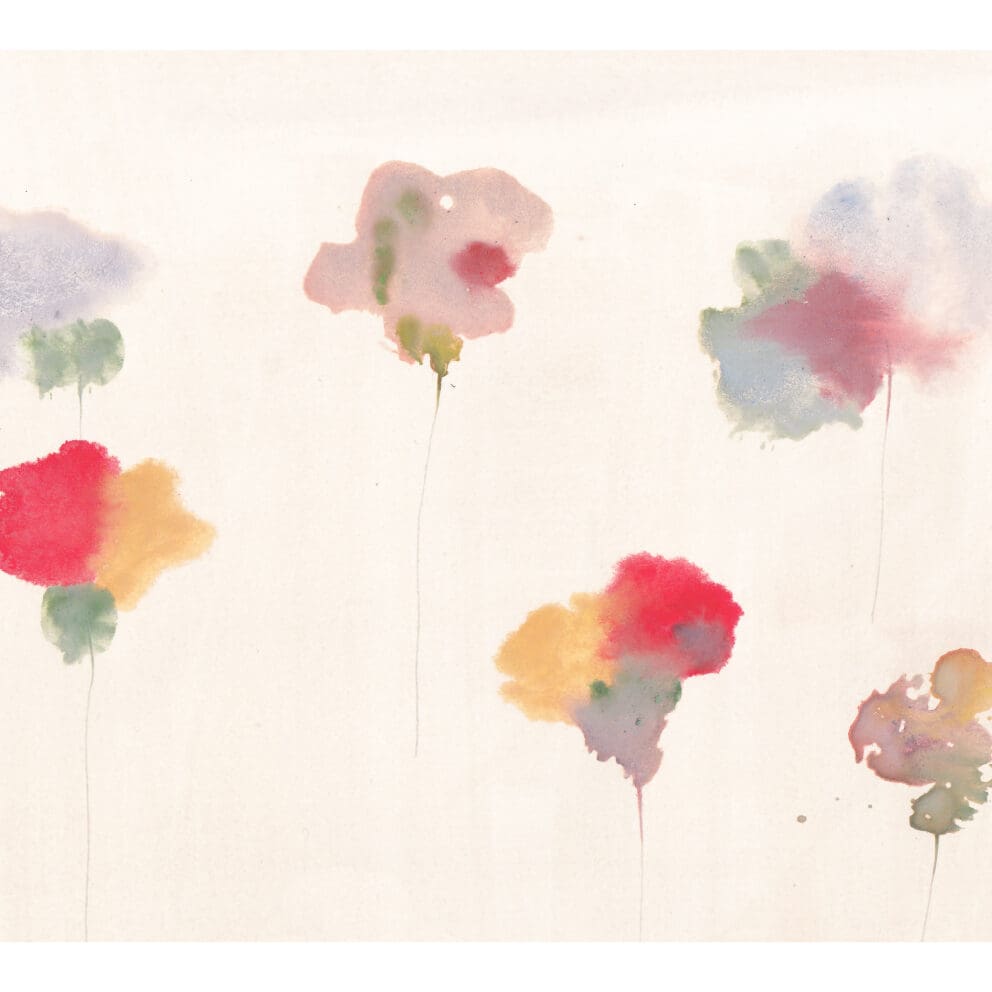 The Poster Club Sketch of Flowers 02 Poster 30x40 cm Lila