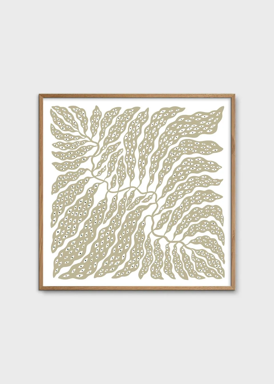 The Poster Club Art Prints Eyes Poster 50x50 cm beige