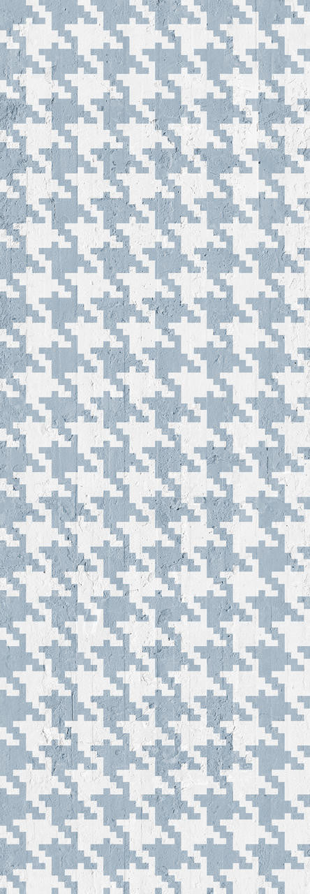 Mineheart Navy Pied De Poule Tapete Vlies 52cmx10m blau