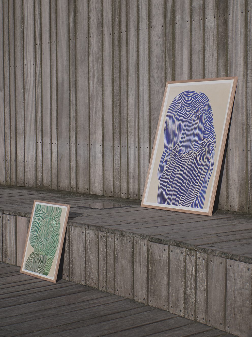 The Poster Club Art Prints Deep Blue Poster 30x40 cm abstrakt blau