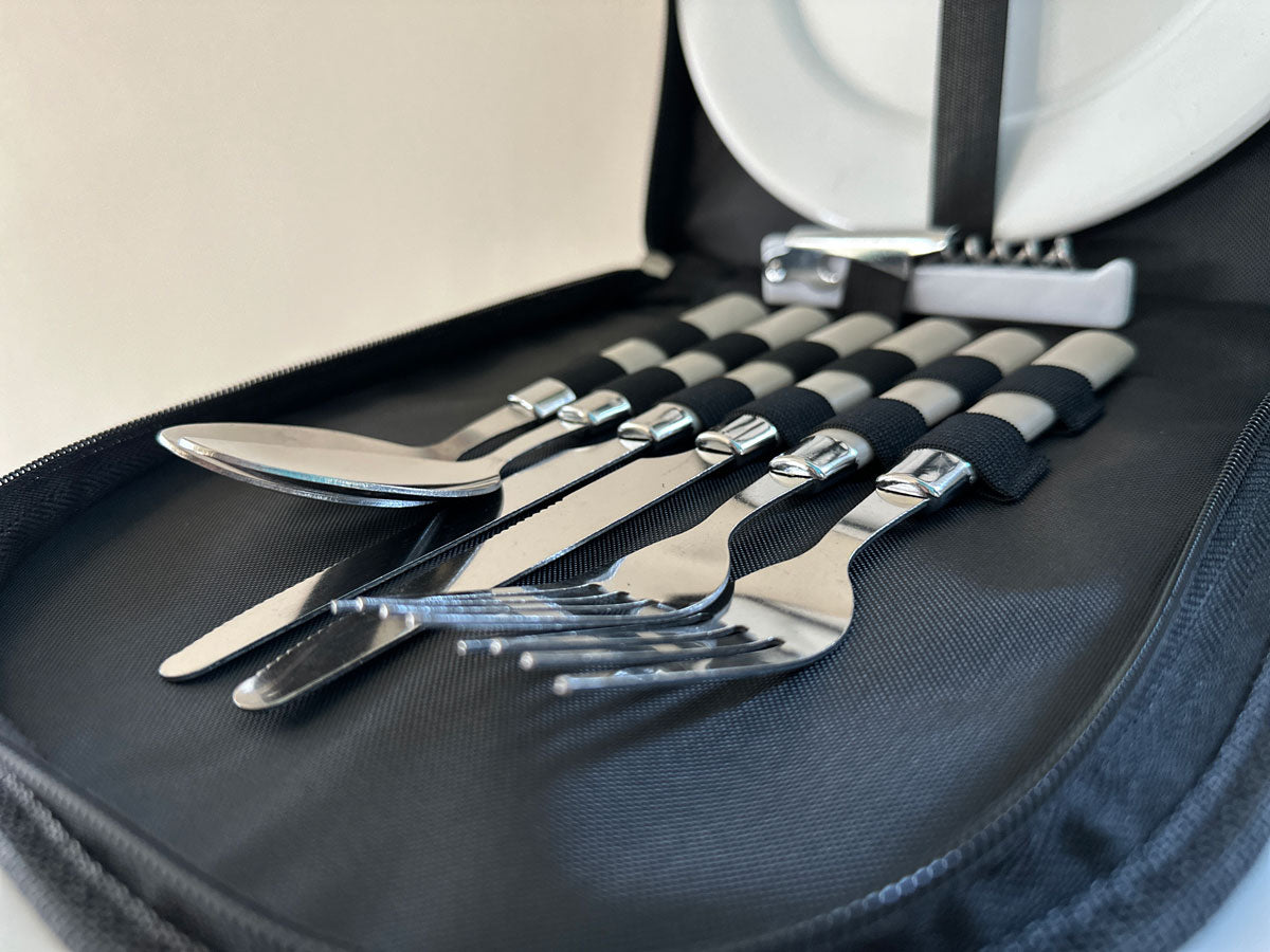 LS-LebenStil Garten & Camping Picknick-Set 10-teilig 2 Personen